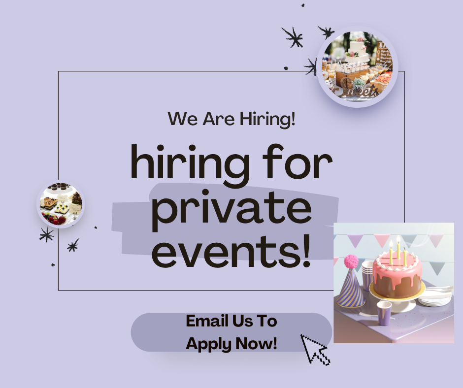 We Are Hiring For Private Events! Thumbnail